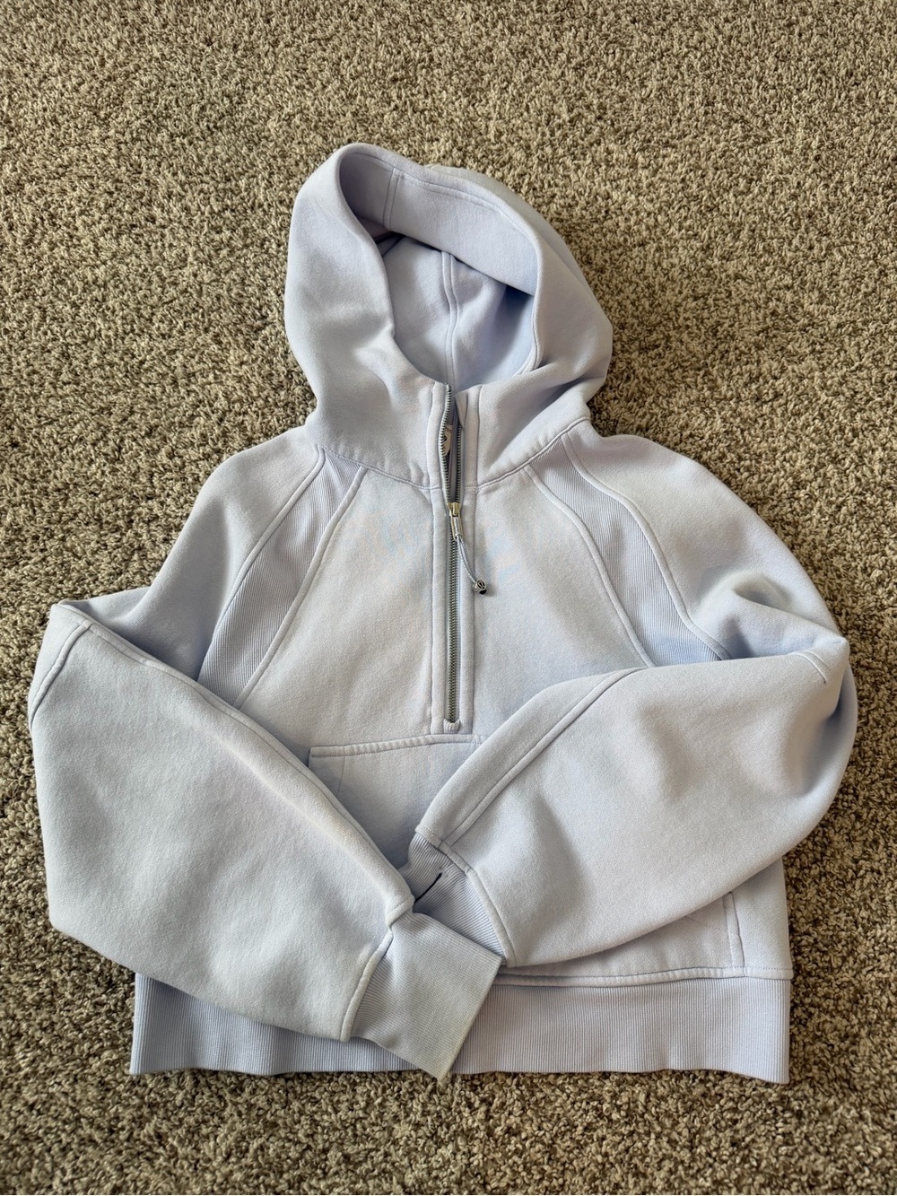 Lululemon Lavender Scuba Half-Zip Hoodie